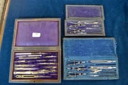 Three Case Drawing Tool Sets