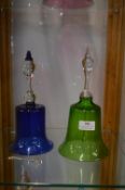 Two Victorian Glass Bells