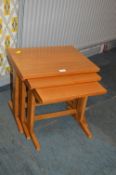 Nest of Three Teak Tables