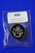 Silver & Tortoise Shell North Staffs. Regiment Pin Badge - London 1916 ~3.1g
