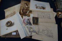Album of Sketches and Watercolours by Louisa and Charlette Holt circa 1840