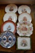 Victorian Commemorative Plates; Methodists, Queen Victoria, Gladstone, etc.