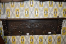 Carved Oak Coat Rack