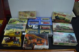 Seven Air Fix 00 Gauge Unused Model Kits, plus Diecast Vehicles, etc.