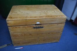 Large Victorian Pine Blanket Box