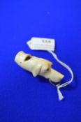 Carved Ivory Dog Whistle