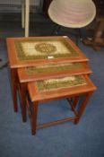 Danish 1970's Nest of Three Tile Topped Tables
