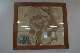 1828 County Map of Lincolnshire by Greenwood & Co. London