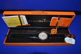 Stuhraling Automatic Wristwatch with Case and Certification