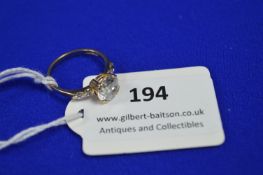 9k Gold Ring with CZs Size: M ~3.1g gross