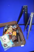 Vintage Voightlander Camera, Paillard Bolex Cine Camera, Tripods, etc.