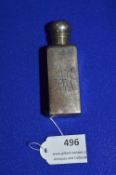 Hallmarked Sterling Silver Scent Bottle with Glass Liner - Birmingham 1906