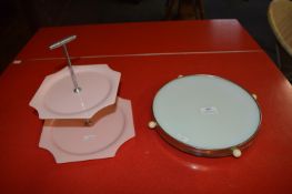1930's Art Deco Cake Stand plus Lazy Susan
