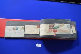 Album Victorian Letters Including a Penny Black and Penny Reds, etc.