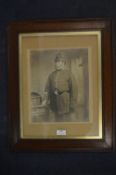 Framed Victorian Photograph of a Policeman