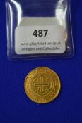 Spanish Gold 4 Escudos Coin 1756 (copy)