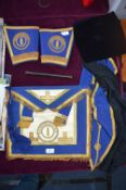 Masonic Bedfordshire Apron plus Sash, etc.