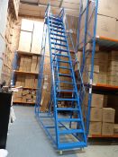 *Set of Portable Warehouse Racking Steps 5m tall, 18 Treads and Working Platform