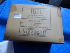 *10 ILite NHB10100P Pendant Lamps (black) Size: 90x200