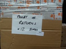 *Pallet of 12 Boxes of Returned Assorted ILite Lights