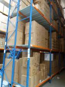 *Seven Bays of Pallet Racking; 8x Stanchions, 105 Cross Beams, 1.8m wide, 1.6m deep