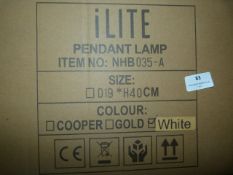 *8 ILite Pendant Lamps NHB035A Size: D19CM (white)