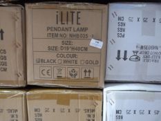 *8 ILite NHB035A Pendant Lamps Size: 90x40cm (black)