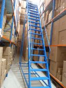 *Set of Portable Warehouse Racking Steps 5m tall, 18 Treads and Working Platform