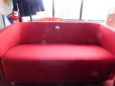 * Red Reception sofa and chair