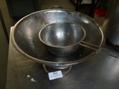 *Large Stainless Steel Colander and an Small Colan