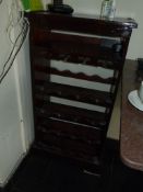 *Four Tier 16 Bottle Wine Rack with Glass Holders