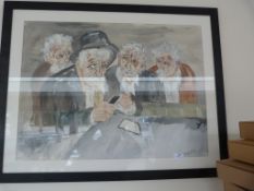 *Signed Painting of Four Italian Men 2020