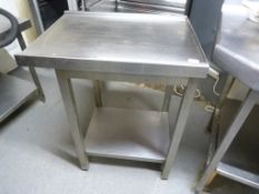 *Stainless Steel Preparation Table with Undershelf