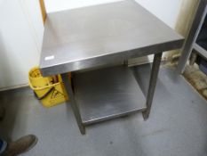 *Stainless Steel Appliance Table 650x650x740mm