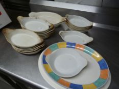 *Assorted White Eared Oven Dishes and Plates