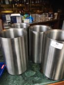 *4 Stainless Steel Wine Chillers