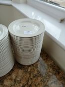 *36 White Side Plates