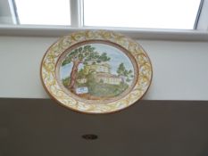*Painted Wall Plate of Italian Countryside