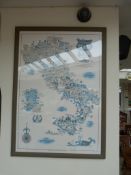 *Large Cartoon Map of Italy