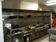 *Stainless Steel Extraction System with Splashback