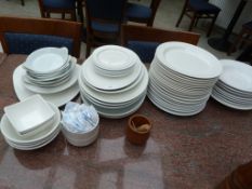 *Quantity of Assorted White Crockery