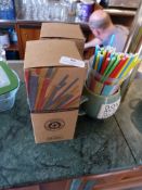 * Box & Pot of Straws