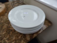 *8 White Dinnerplates