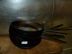 *7 Black Iron Sauté Pans