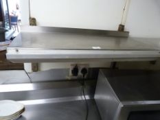 *Stainless Steel Shelf with Note Nipper 850x370mm