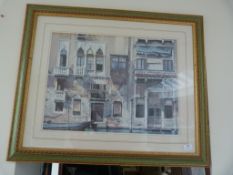 *Framed Print of a Venetian Scene