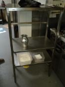 *Three Tier Stainless Steel Shelving Unit
