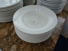 *12 White Deep Pasta Bowls