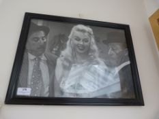 *Framed Photo Two Italian Gentlemen and a Lady