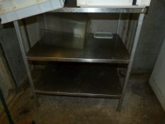*Three Tier Stainless Steel Shelving Unit